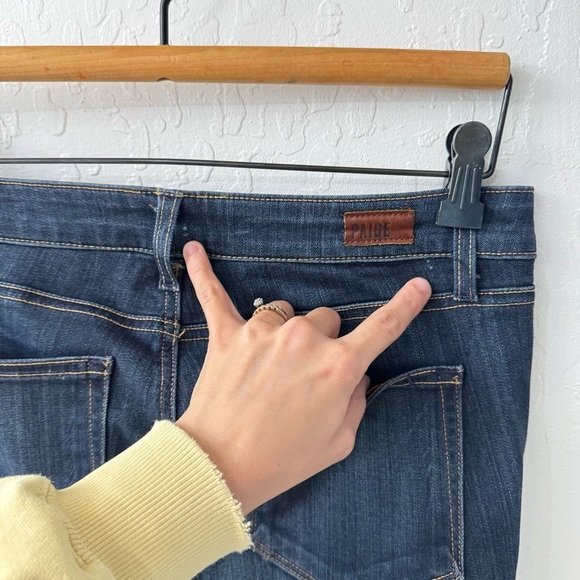 Paige Skyline Skinny Dark Wash Jeans Size 28 - Picture 8 of 8